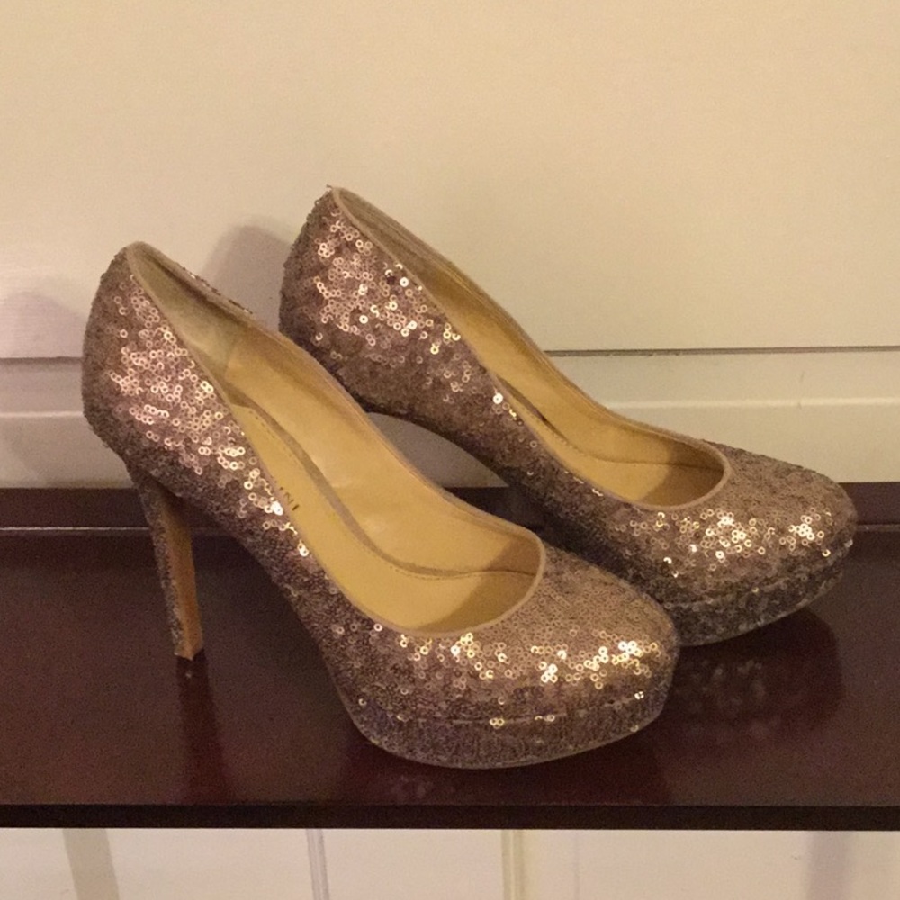 Gianni Bini Sequin Platforms